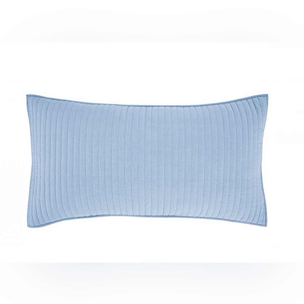 Pine Cone Hill Cozy Cotton King Sham in French Blue